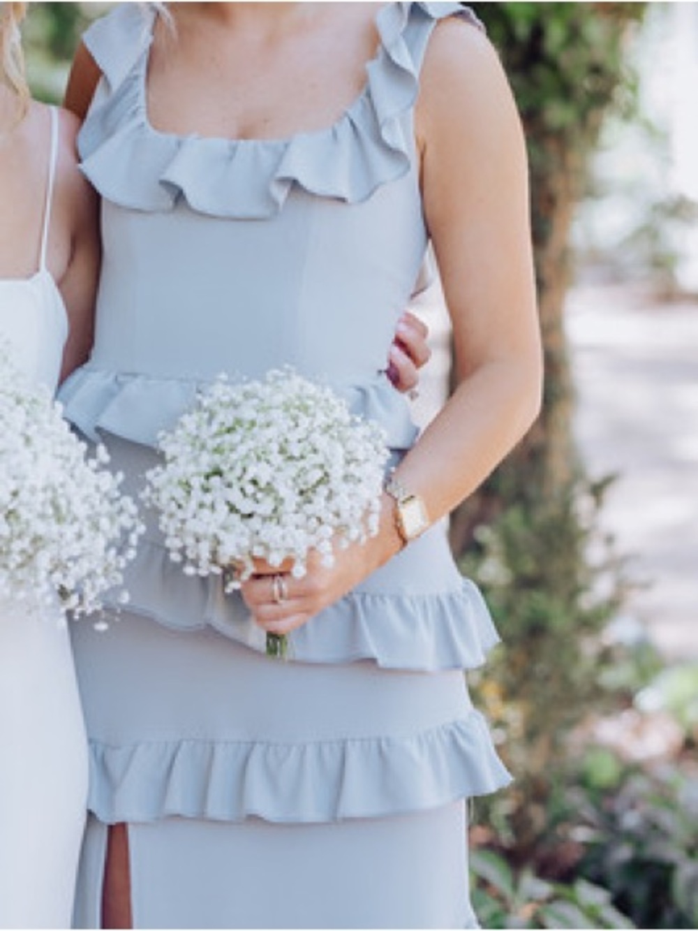 Light Blue Ruffle Midi Dress Show Me Your Mumu